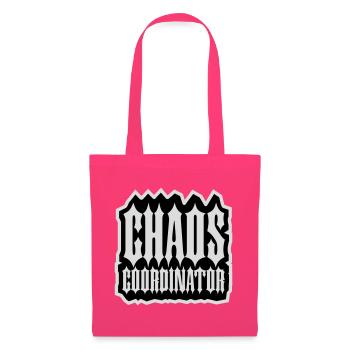 Chaos Coordinator Lustig Titel Eltern Lehrer Logo - Stoffbeutel - Azalea - Vorne