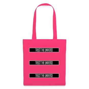 Trust The Universe Spiritual Universe Quote Logo - Tote Bag - azalea - Front