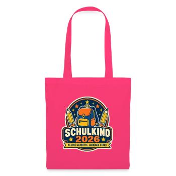 Schulkind 2026 Erster Schultag - Stoffbeutel - Azalea - Vorne