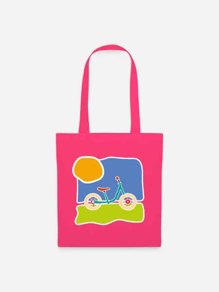 Buntes Kinderrad – Fahrt und Freiheit - Stoffbeutel - Azalea