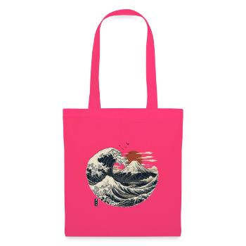 Vague Fujiyama - Sac en tissu - rose azalée - Devant