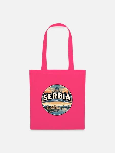 Retro-Serbien Belgrader Festungsabzeichen - Stoffbeutel - Azalea