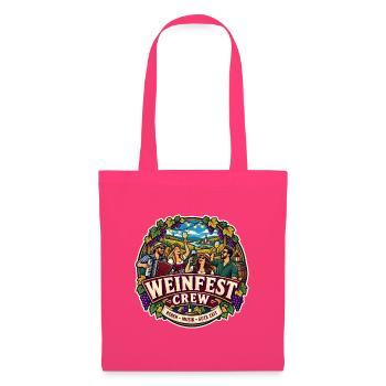 Weinfest Crew – Reben Musik gute Zeit - Stoffbeutel - Azalea - Vorne