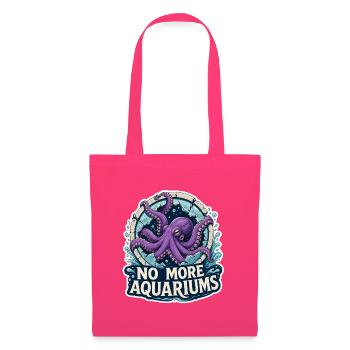 Oktopus – Keine Aquarien mehr - Stoffbeutel - Azalea - Vorne