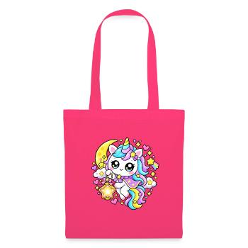 Astral Kawaii Pastell-Einhorn - Stoffbeutel - Azalea - Vorne