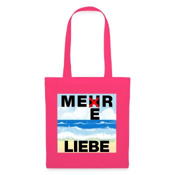 MEERLIEBE, MEER, URLAUB, FERNWEH, SONNE, URLAUB - Stoffbeutel - Azalea - Vorne