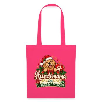 Hundemama im Weihnachtsmodus - Stoffbeutel - Azalea - Vorne