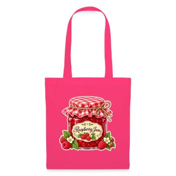 Selbstgemachte Marmelade Himbeere - Stoffbeutel - Azalea - Vorne