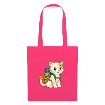 Adventure Cat – Hiking Buddy - Stoffbeutel - Azalea - Vorne