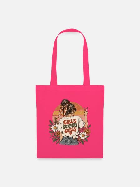 "Girls Support Girls" - Stoffbeutel - Azalea