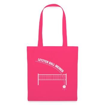Letzter Ball meiner Padel Tennis Spieler Spruch Sh - Stoffbeutel - Azalea - Vorne