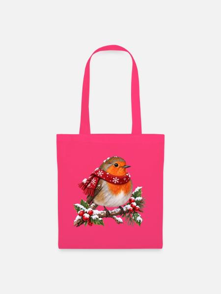 Weihnachts Vogel - Stoffbeutel - Azalea