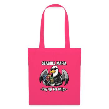 Seagull Mafia – Pay Up Yer Chips lustig - Stoffbeutel - Azalea - Vorne