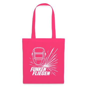 Funken Fliegen Schweißer Helm Spruch Statement - Stoffbeutel - Azalea - Vorne