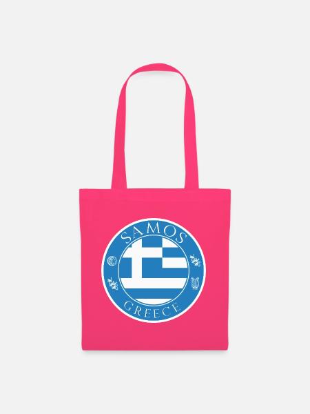 Samos Emblem Blauweiß Symbol - Stoffbeutel - Azalea