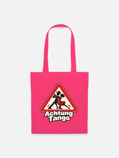 Achtung Tango – Tanzpaar im Warnschild - Stoffbeutel - Azalea