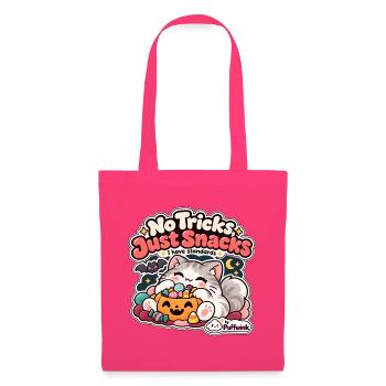 Halloween – Keine Tricks, nur Snacks – Gatto Goloso - Stoffbeutel - Azalea - Vorne