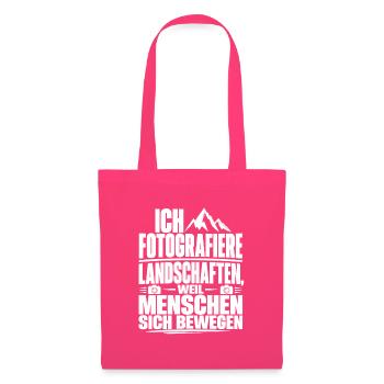 Landschaftsfotografie Spruch Fotoapparat Berg - Stoffbeutel - Azalea - Vorne