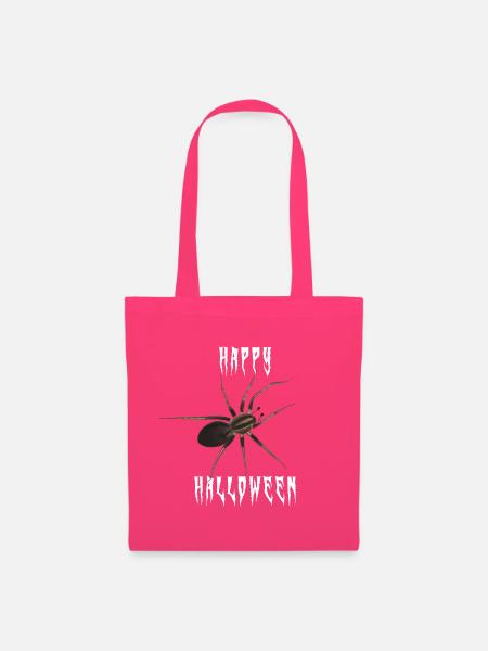 Happy Halloween Spinne - Gruselschrift - Stoffbeutel - Azalea