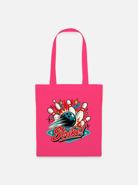 Strike Bowling Retro Explosion - Stoffbeutel - Azalea