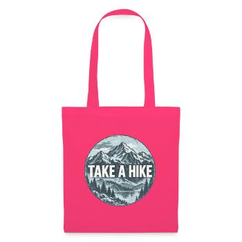 Take a Hike Berglandschaft Runddesign - Stoffbeutel - Azalea - Vorne
