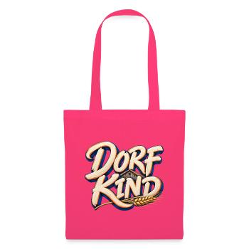 Dorfkind Landleben Schriftzug - Stoffbeutel - Azalea - Vorne