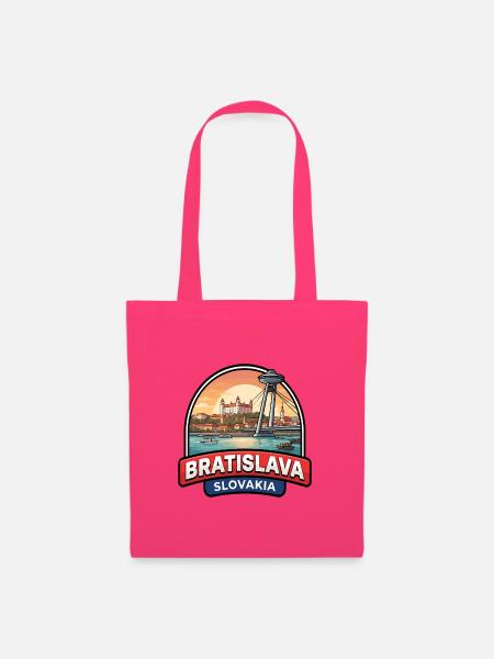 Bratislava-Slowakei Reiseabzeichen UFO-Brückengeschenk - Stoffbeutel - Azalea
