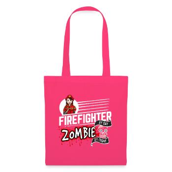 Firefighter by day Zombie by night - Feuerwehrfrau - Stoffbeutel - Azalea - Vorne