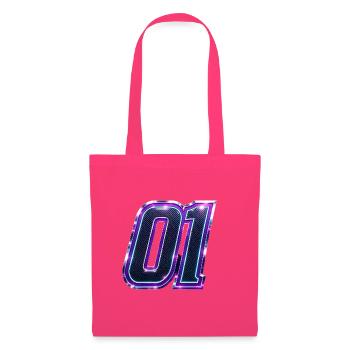 Neon 01 Carbonoptik Logo - Stoffbeutel - Azalea - Vorne