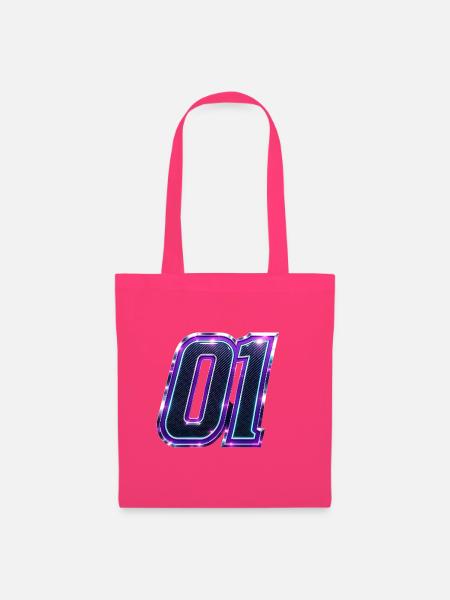 Neon 01 Carbonoptik Logo - Stoffbeutel - Azalea
