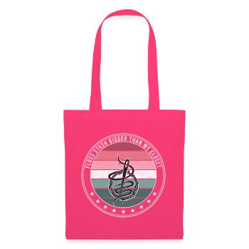 Kreuzstich Stickerei - Floss Stash Bigger Than My  - Stoffbeutel - Azalea - Vorne