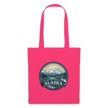 Alaska Denali Mountain Vintage-Reisegeschenk - Stoffbeutel - Azalea - Vorne