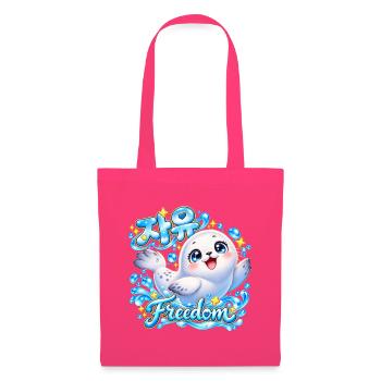 Kuscheliger Robbe Freiheit Design - Stoffbeutel - Azalea - Vorne