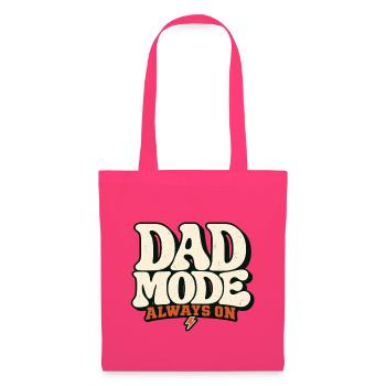 Dad Mode Always On – Retro Papa Design für Väter - Stoffbeutel - Azalea - Vorne