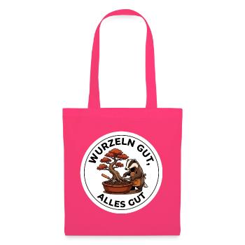 Wurzeln gut Bonsai Pflege T-Shirt - Stoffbeutel - Azalea - Vorne