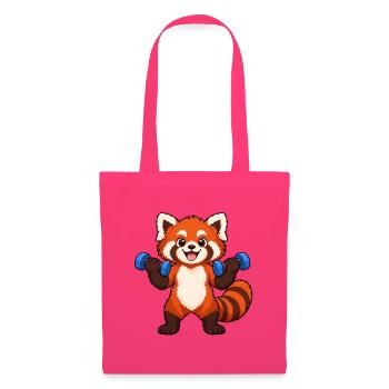 Fitness Red Panda Lifting-Hanteln - Stoffbeutel - Azalea - Vorne