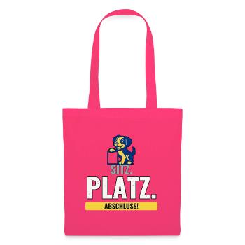 Geschenk zum Welpenschul-Abschluss mit Hund - Stoffbeutel - Azalea - Vorne