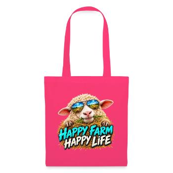 Happy Farm Happy Life: Bauernlaune - Stoffbeutel - Azalea - Vorne