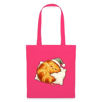 Schlafendes Croissant - Stoffbeutel - Azalea - Vorne