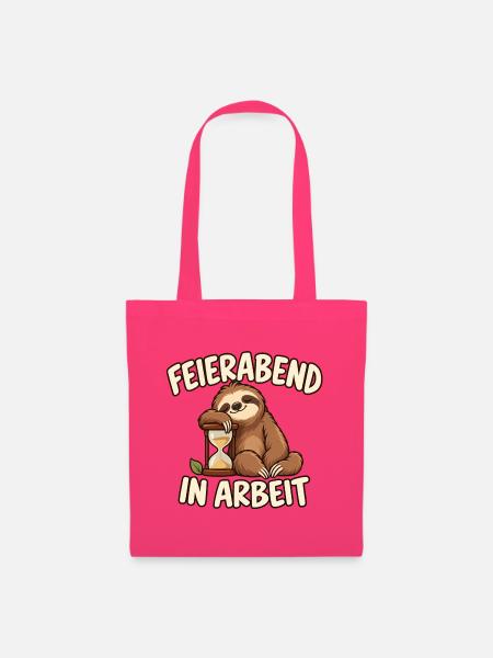 Faultier – Feierabend in Arbeit - Stoffbeutel - Azalea