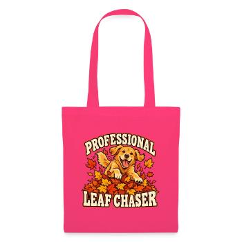 Professional Leaf Chaser – Herbst-Hundemotiv - Stoffbeutel - Azalea - Vorne