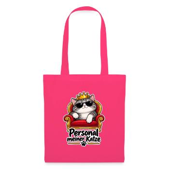 Katze – Personal meiner Katze - Stoffbeutel - Azalea - Vorne