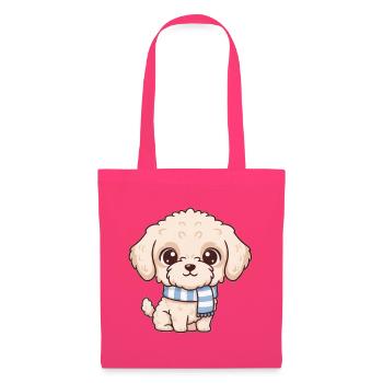Labradoodle Hund  - Stoffbeutel - Azalea - Vorne