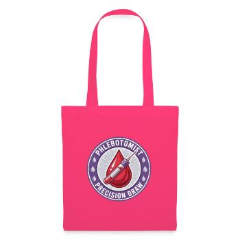 Phlebotomist Blutentnahme-Röhrchen-Abzeichen-Geschenk - Stoffbeutel - Azalea - Vorne
