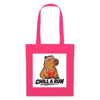 Chill & Run Capybara - Stoffbeutel - Azalea - Vorne