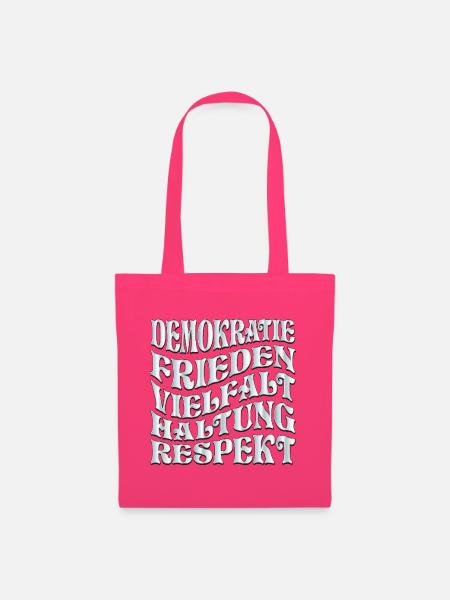Respekt Demokratie - Stoffbeutel - Azalea