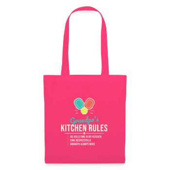 Grandpa's Kitchen Rules Tee - Stoffbeutel - Azalea - Vorne