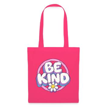 Be Kind Retro Blüten Logo - Stoffbeutel - Azalea - Vorne