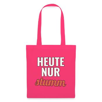 Homeoffice Geschenk für volle Meetingtage - Stoffbeutel - Azalea - Vorne