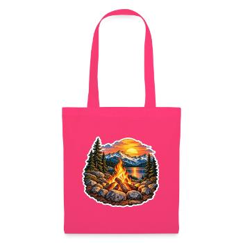 Lagerfeuer am Bergsee - Stoffbeutel - Azalea - Vorne